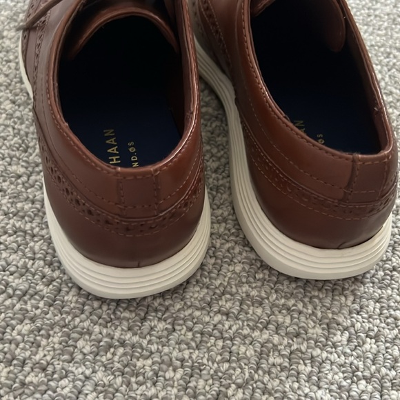 Cole Haan Grand OS Wingtip Oxford Shoes Sneakers Woodbury Brown Leather Men 7.5 main image 7